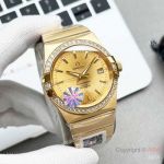 Swiss Quality Copy Omega Constellation Double Eagle All Gold 38mm watches